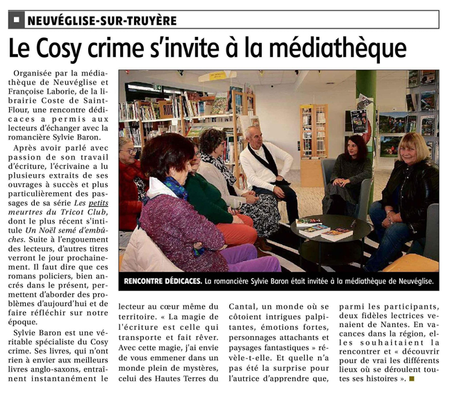 Le cosy crime a la montagne